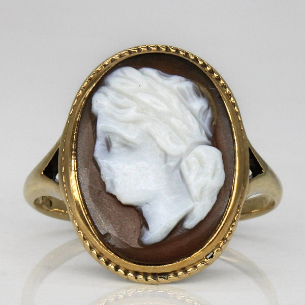 Agate Cameo Ring | 4.40ct | SZ 7 |