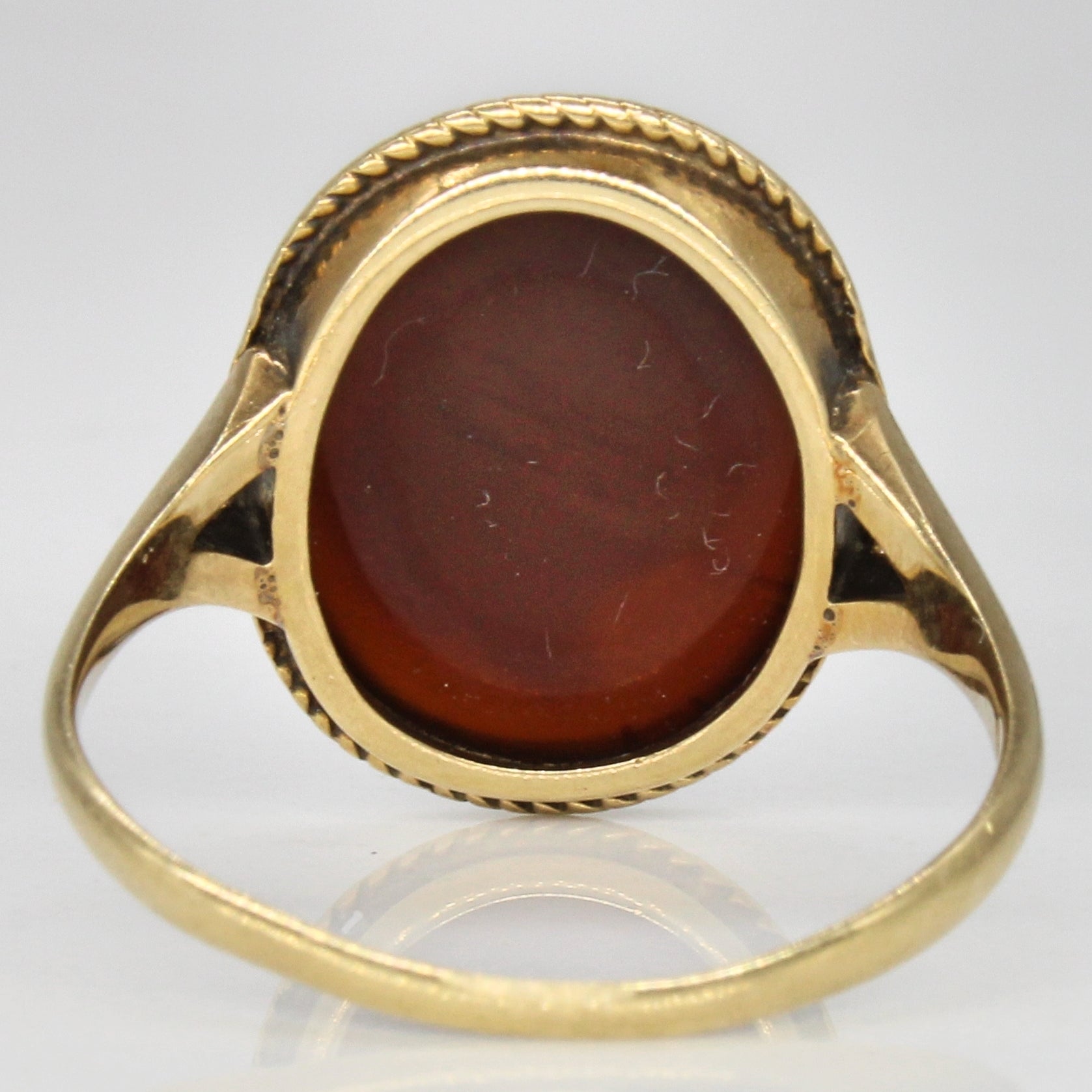 Agate Cameo Ring | 4.40ct | SZ 7 |