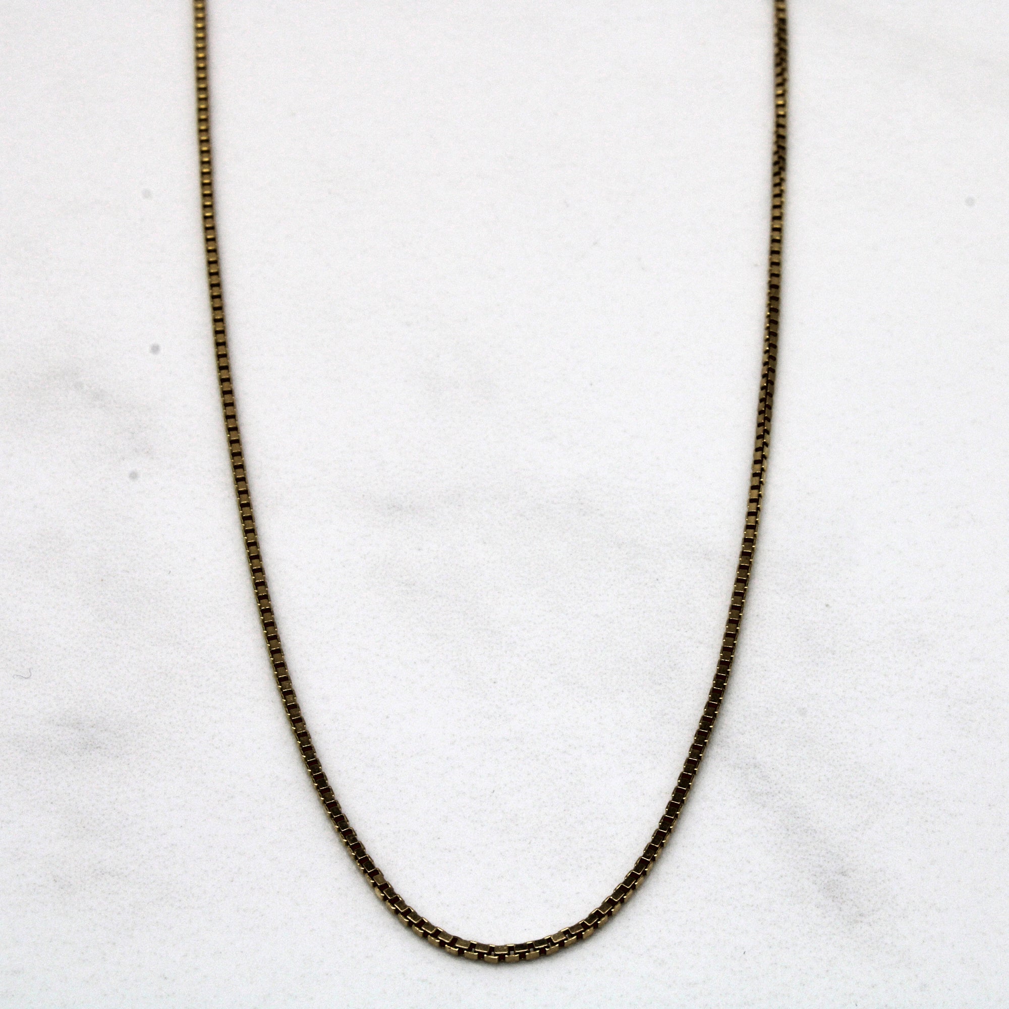 10k Yellow Gold Box Chain | 16