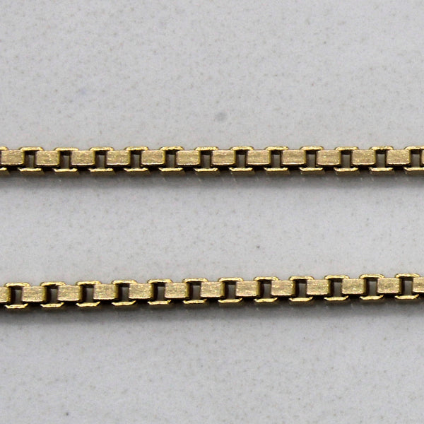 10k Yellow Gold Box Chain | 16