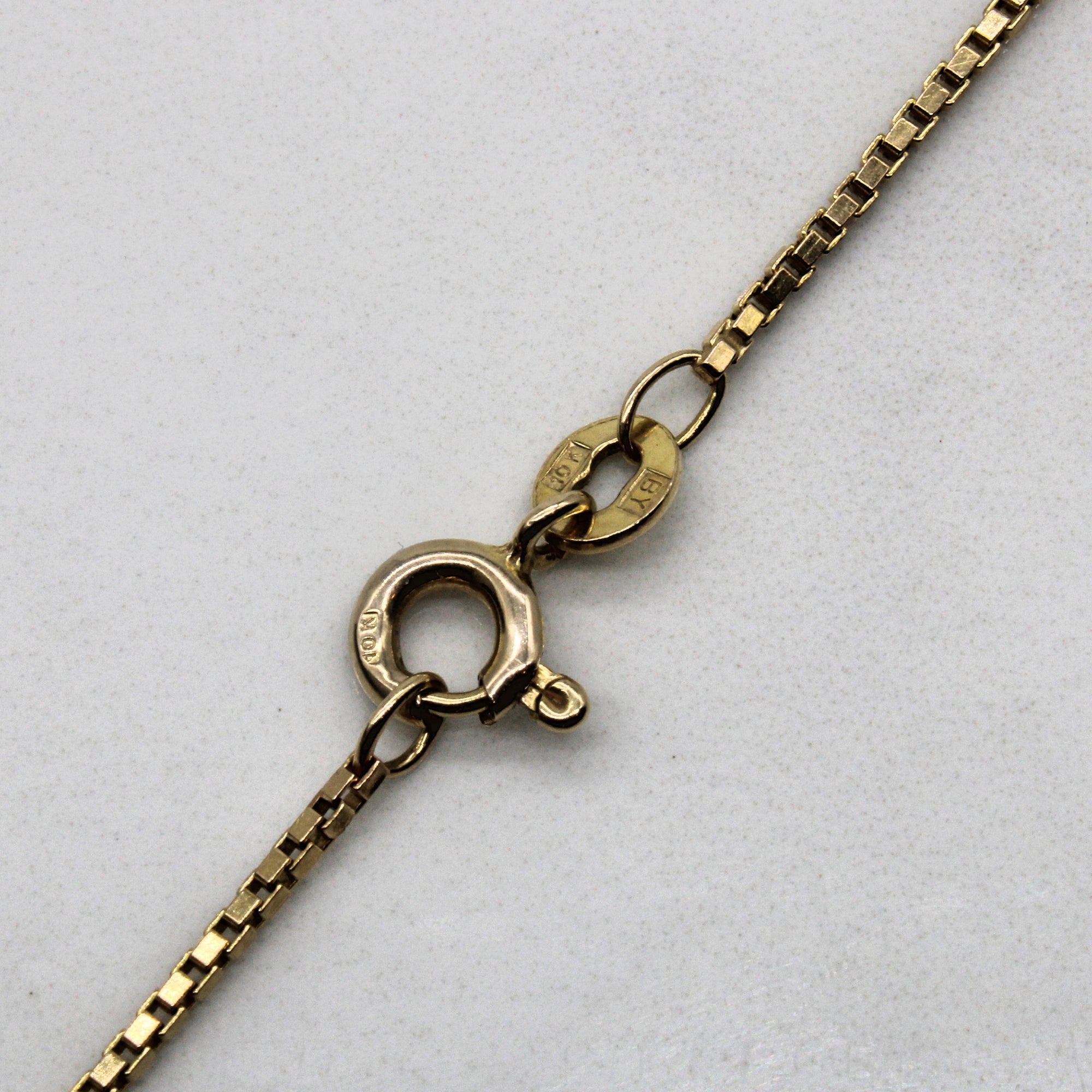 10k Yellow Gold Box Chain | 16