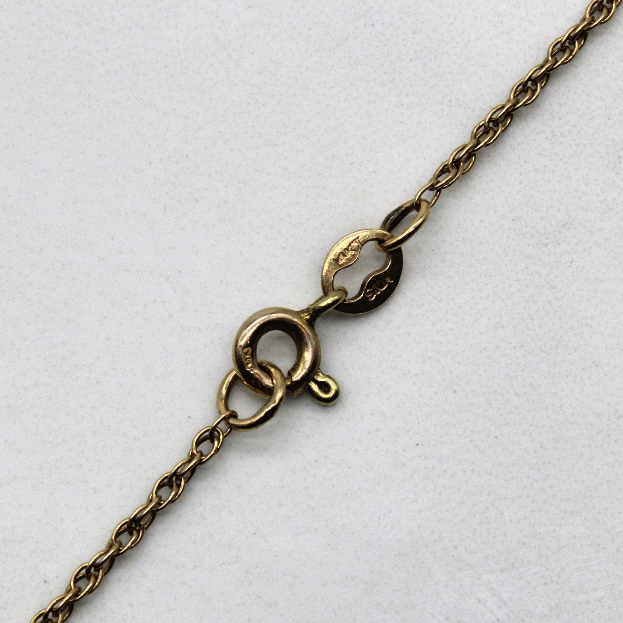 14k Yellow Gold Rope Chain | 19