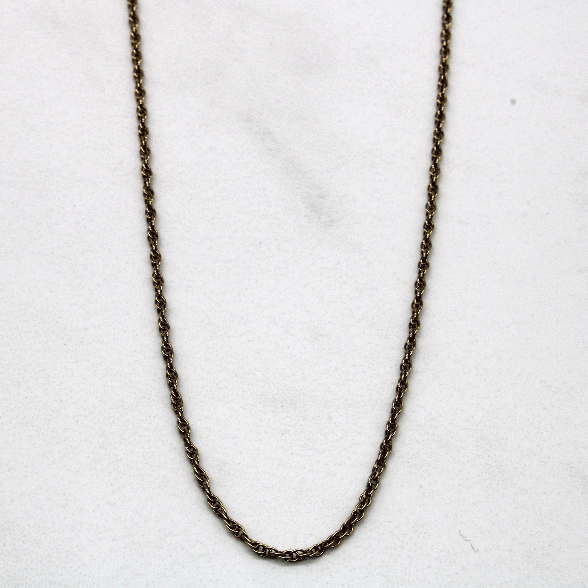 14k Yellow Gold Rope Chain | 19