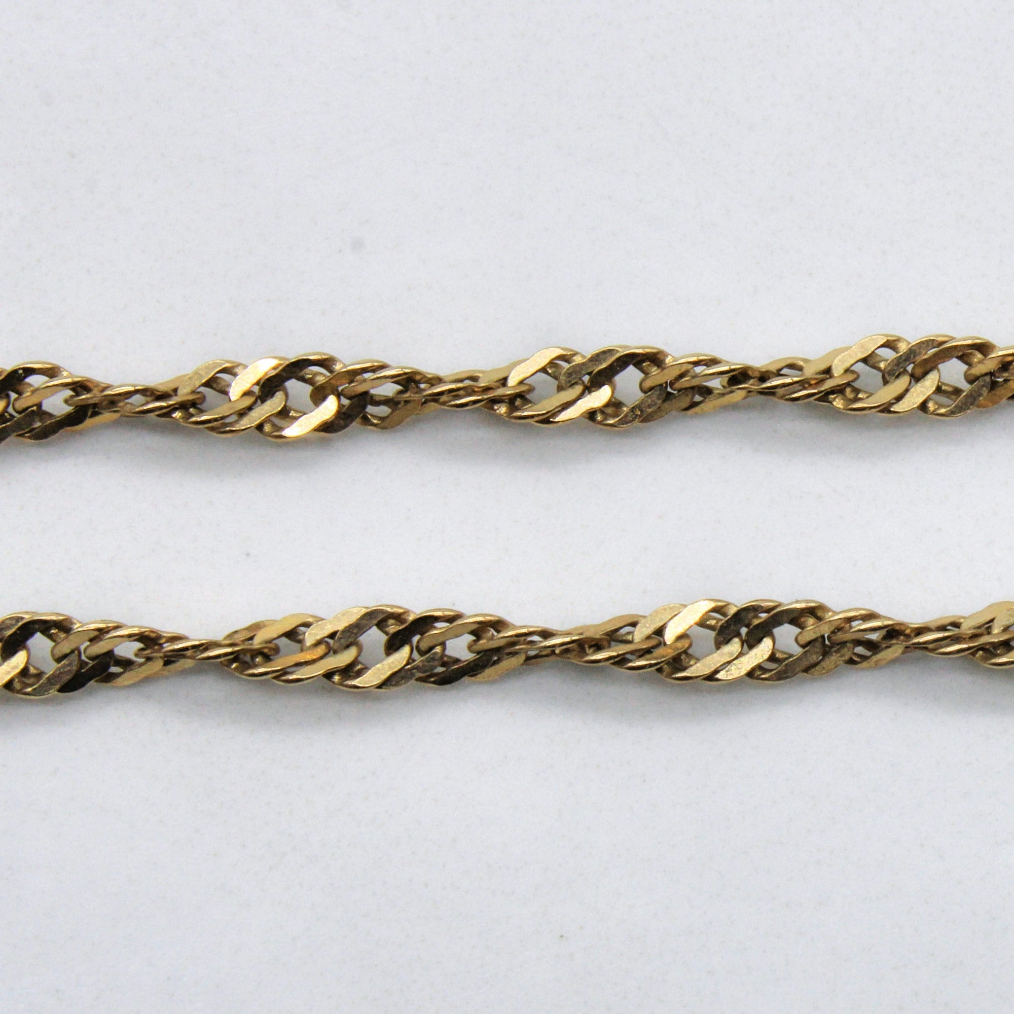 10k Yellow Gold Singapore Chain | 18