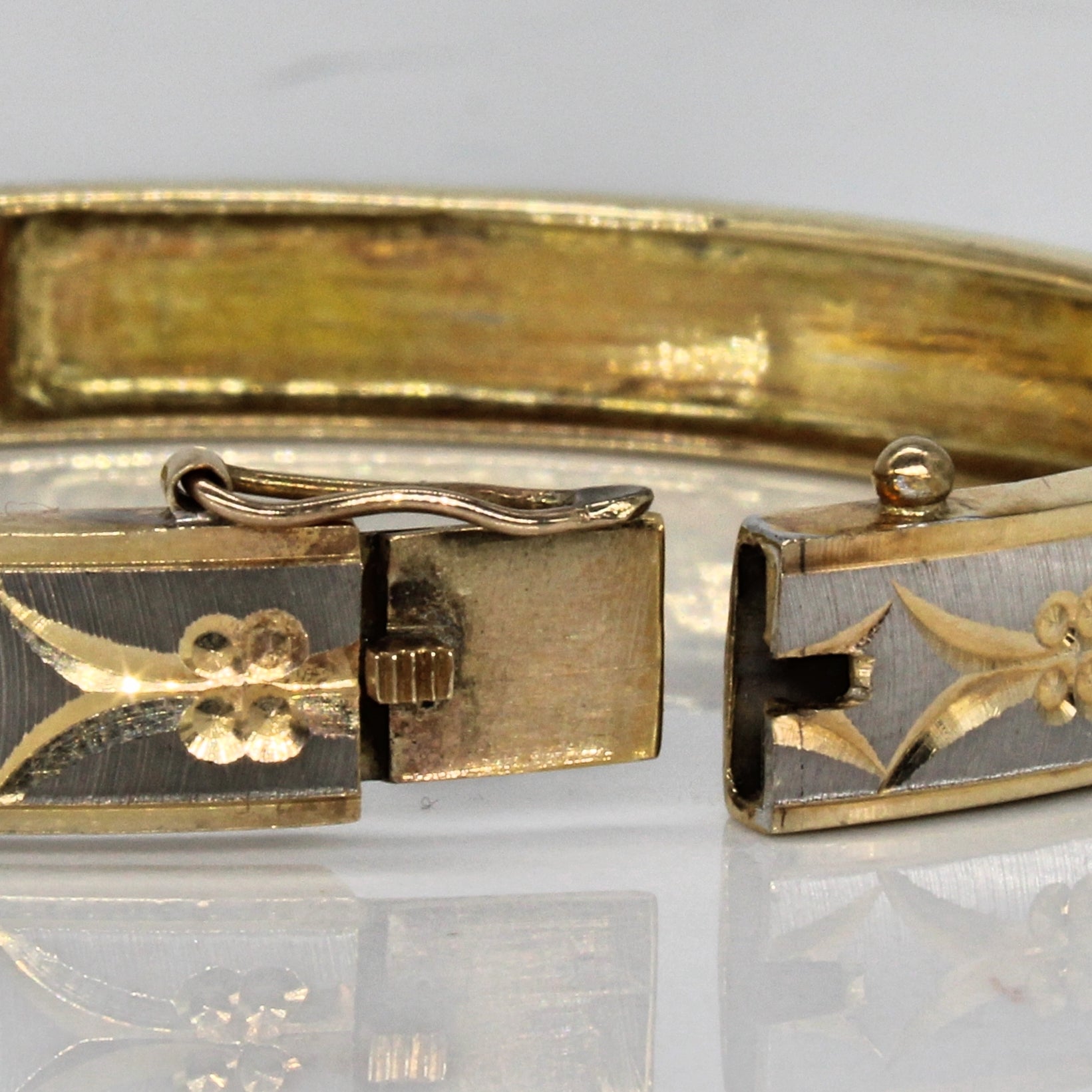 Two Tone Laser Cut Brushed Finish Bracelet | 7" |
