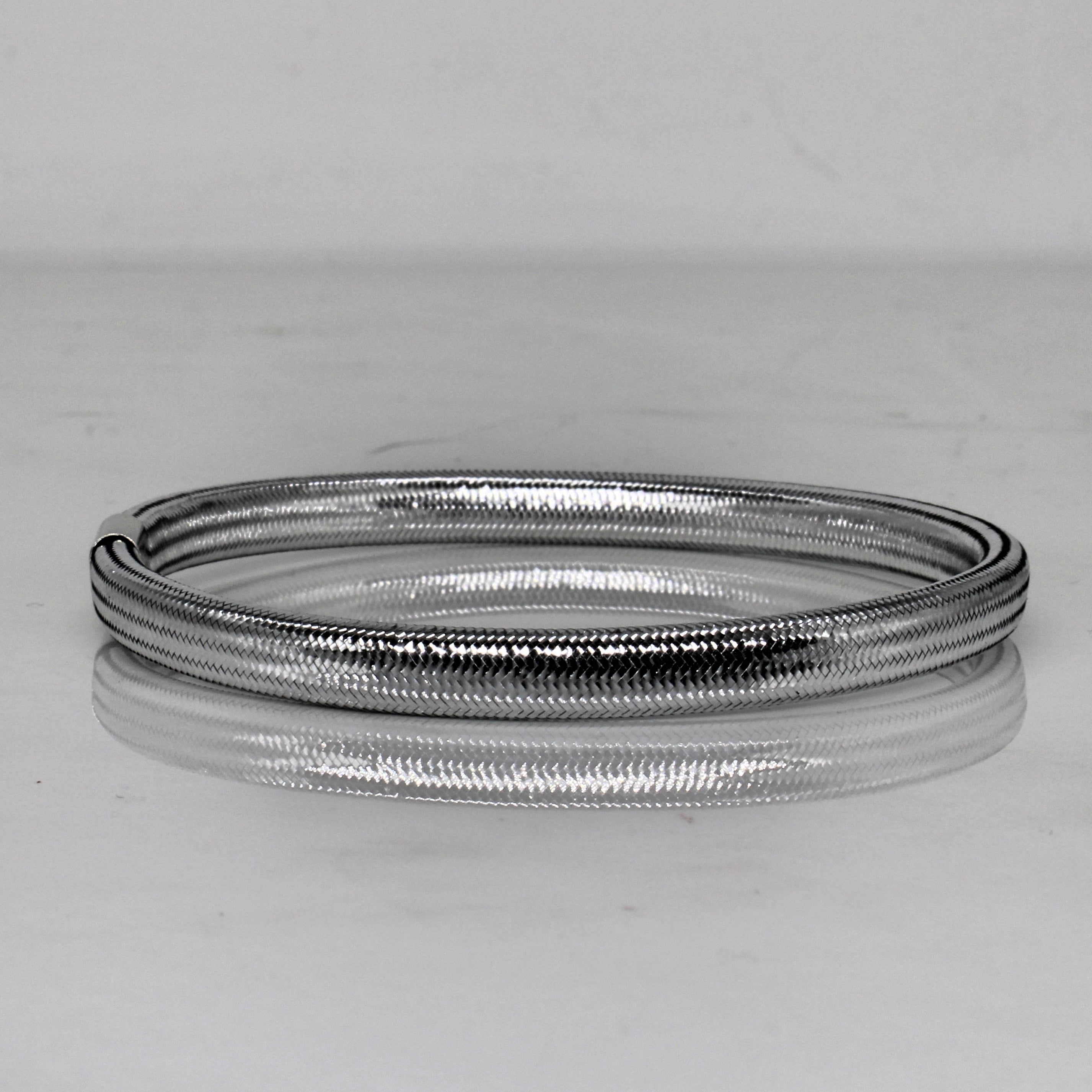 14k White Gold Mesh Bracelet | 8" |