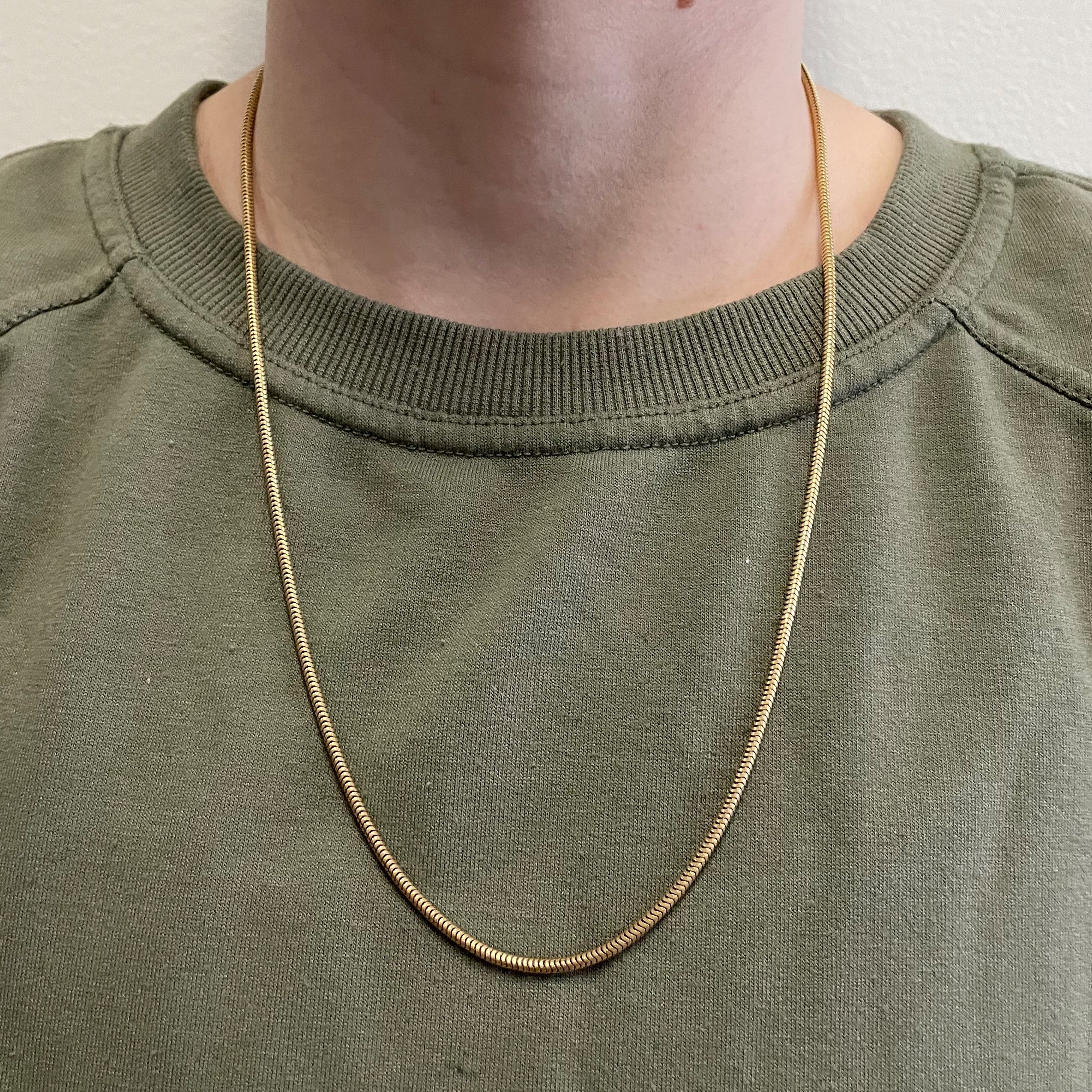 18k Yellow Gold Snake Chain | 22.5" |