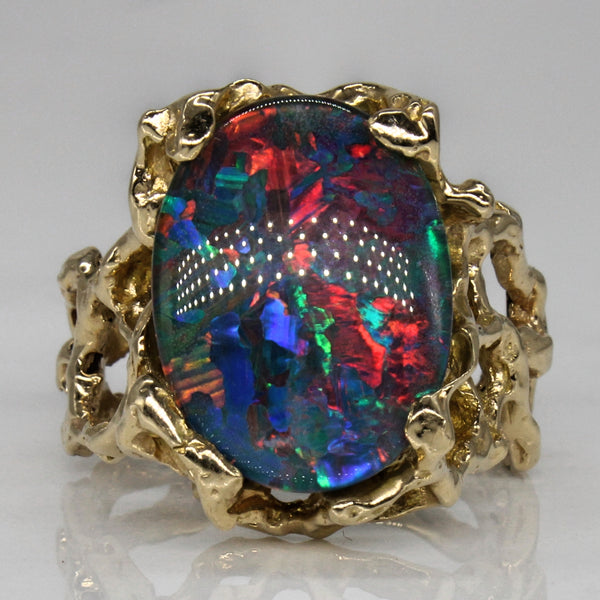 Opal Triplet Cocktail Ring | 3.50ct | SZ 7.25 |