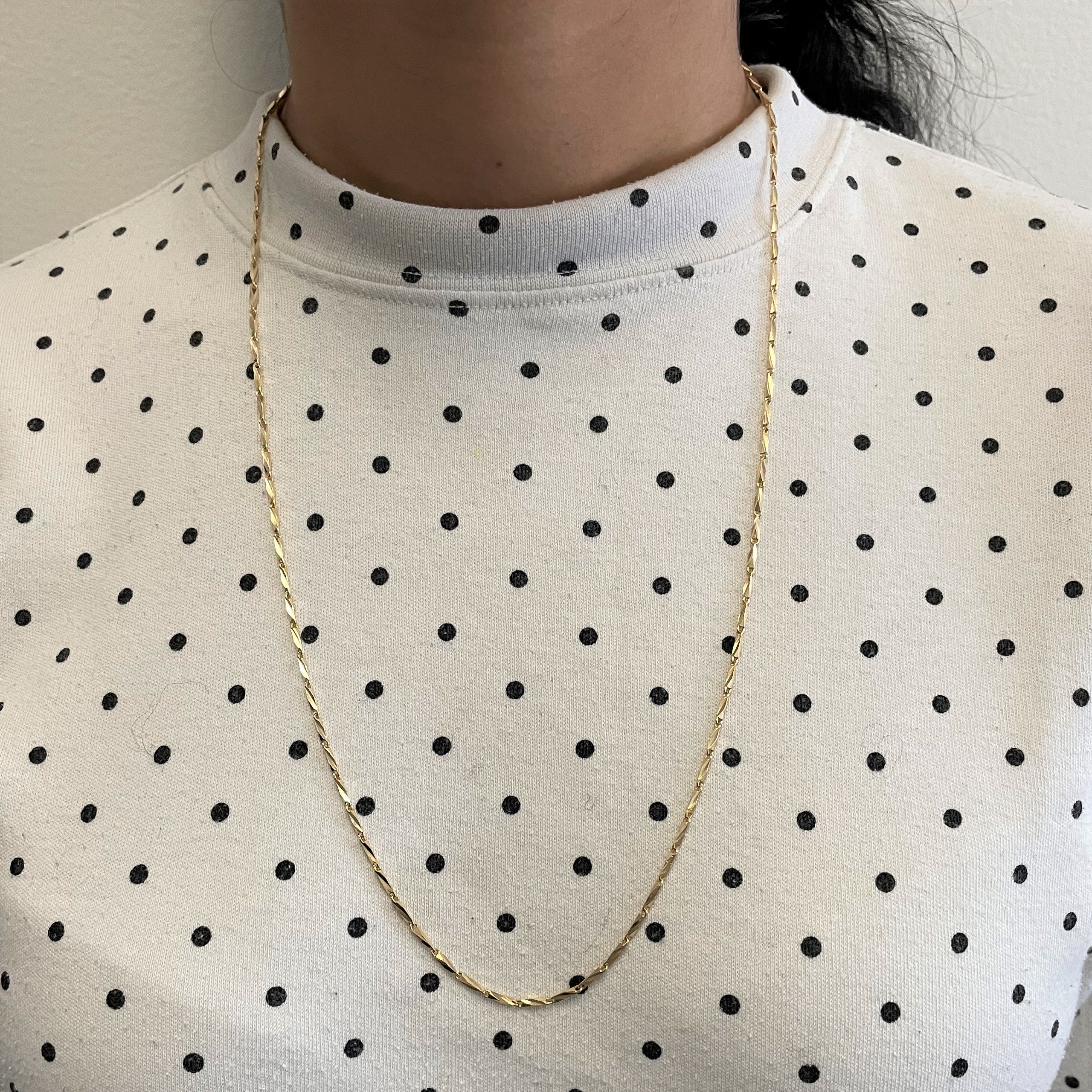 14k Yellow Gold Barleycorn Chain | 26" |