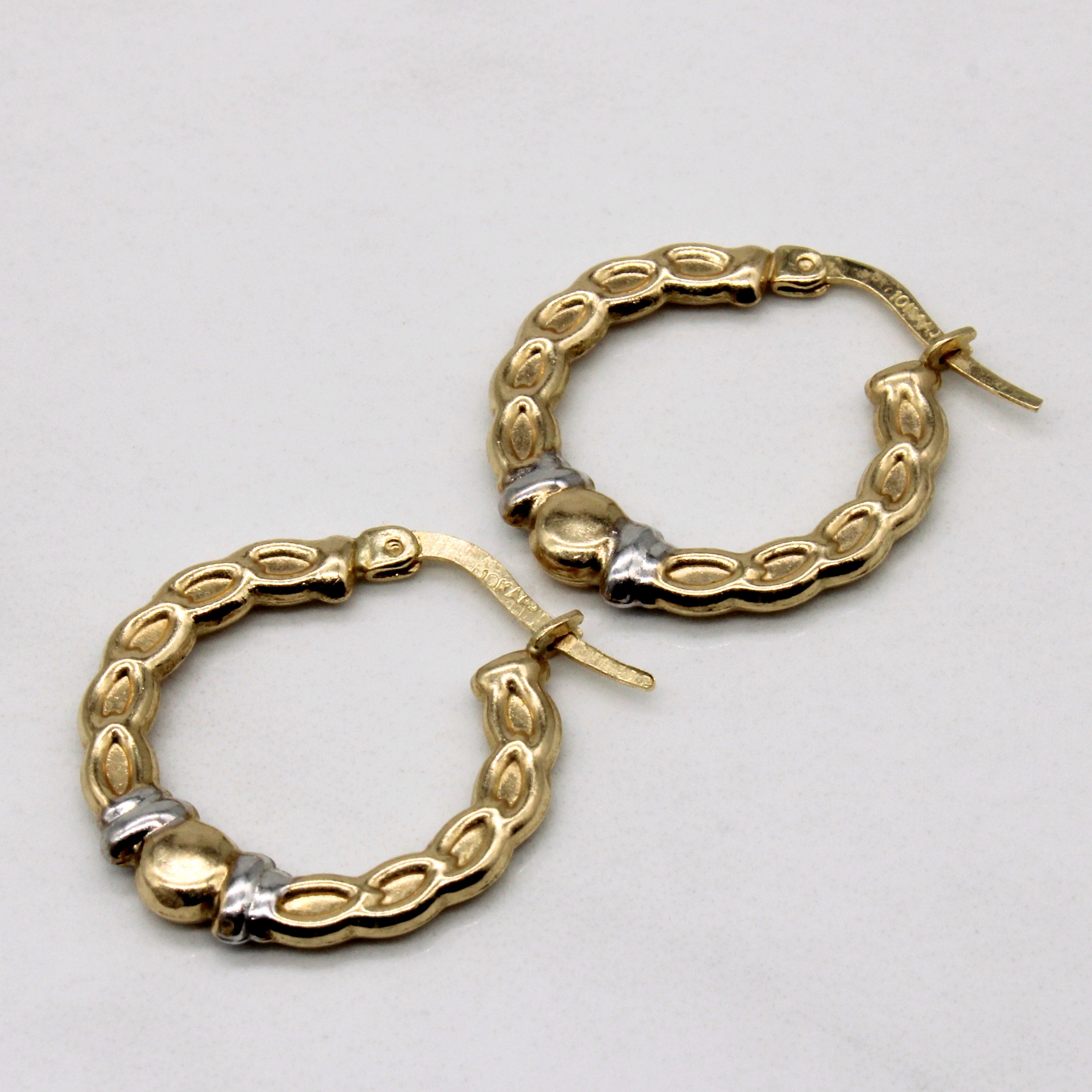 Patterned Hoop Earrings |