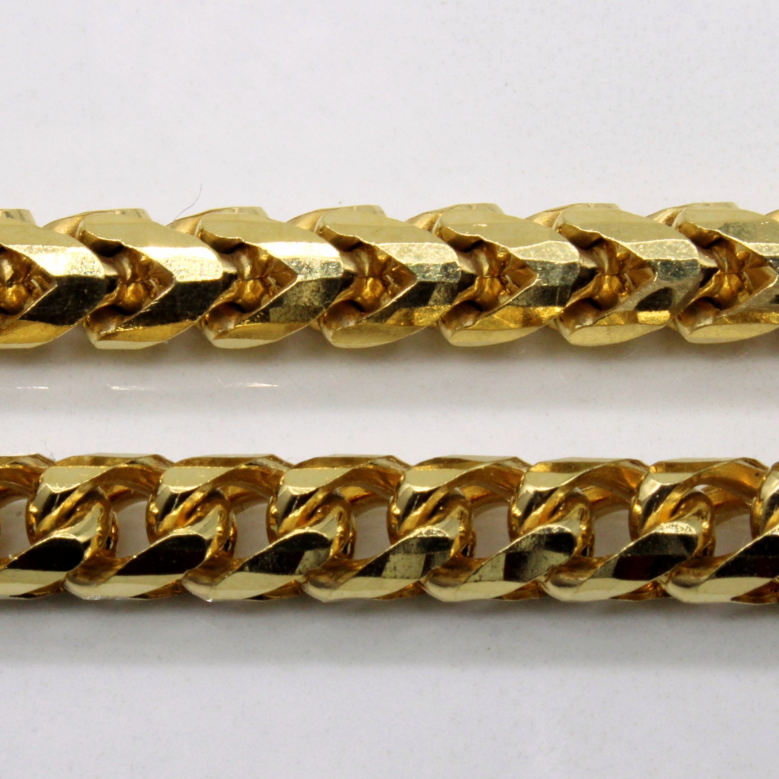 18k Yellow Gold Puffed Wheat Chain | 24" |