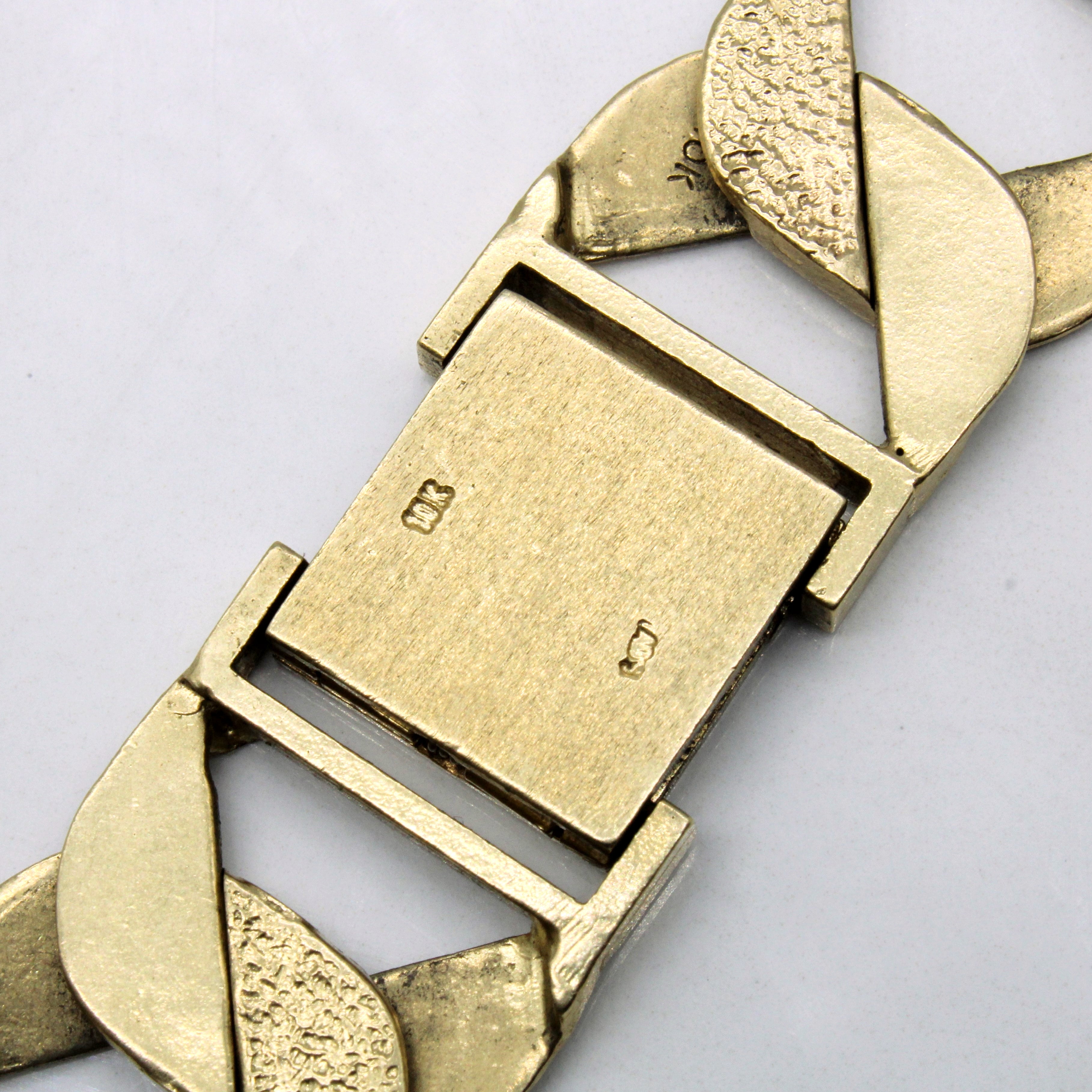 10k Yellow Gold Hammered Cuban Chain | 29" |