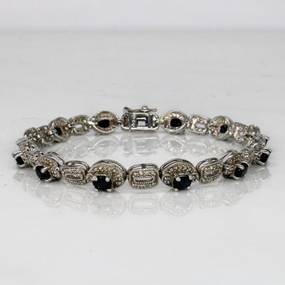 Sapphire & Diamond Bracelet | 2.00ctw, 0.12ctw | 7