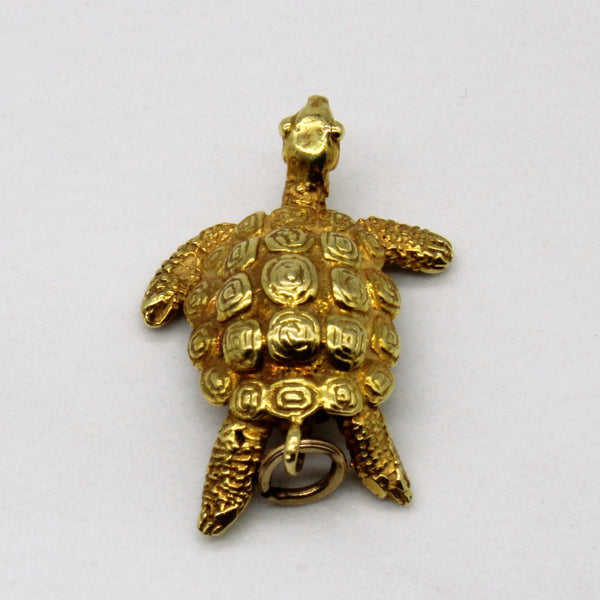 Yellow Gold Turtle Pendant |