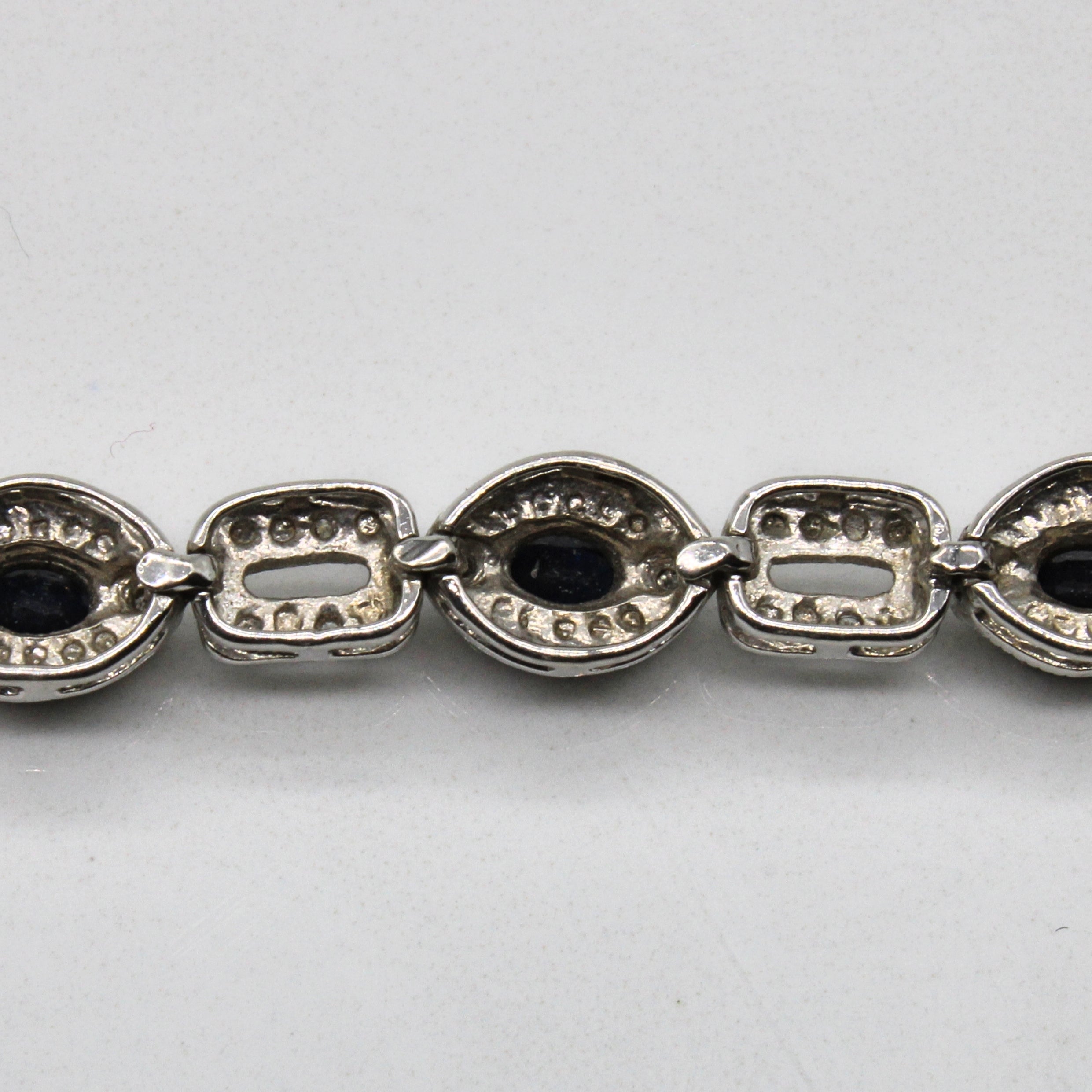 Sapphire & Diamond Bracelet | 2.00ctw, 0.12ctw | 7" |