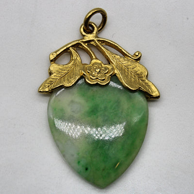 Jadeite Heart 24k Pendant | 20.00ct |