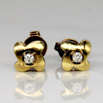 Diamond Flower Studs | 0.03ctw |