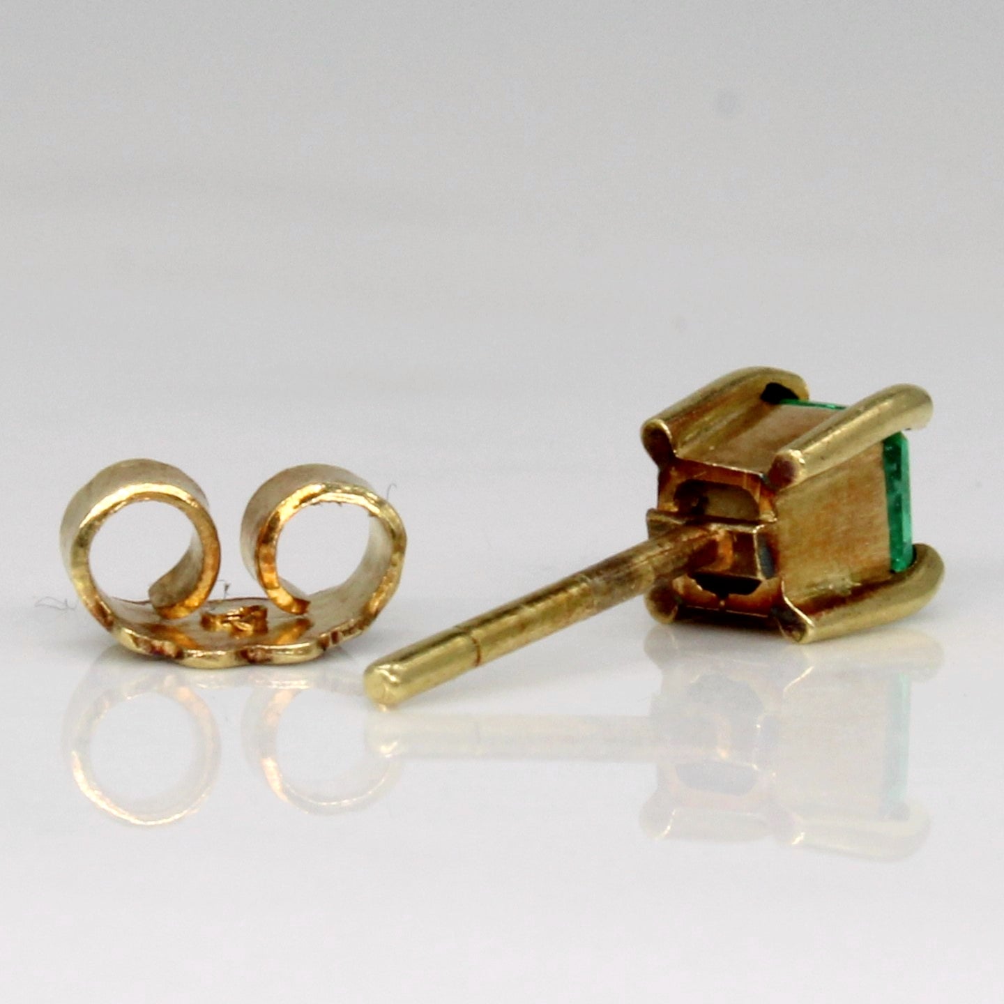 Emerald Stud Earrings | 0.42ctw |