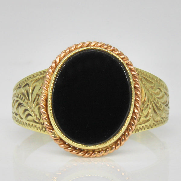 Onyx Ornate Cocktail Ring | 2.50ct | SZ 8 |
