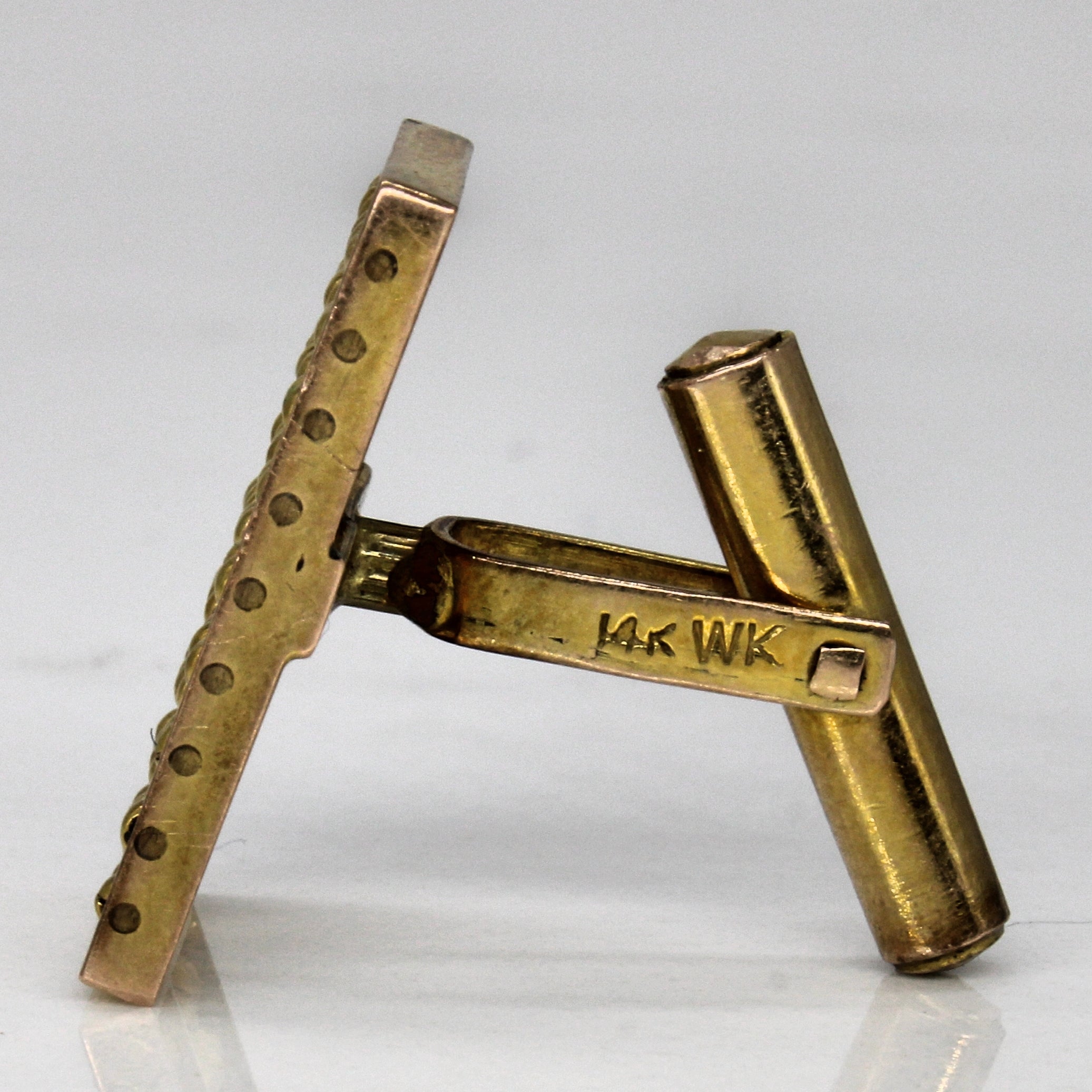 14k Yellow Gold Abacus Cufflinks |