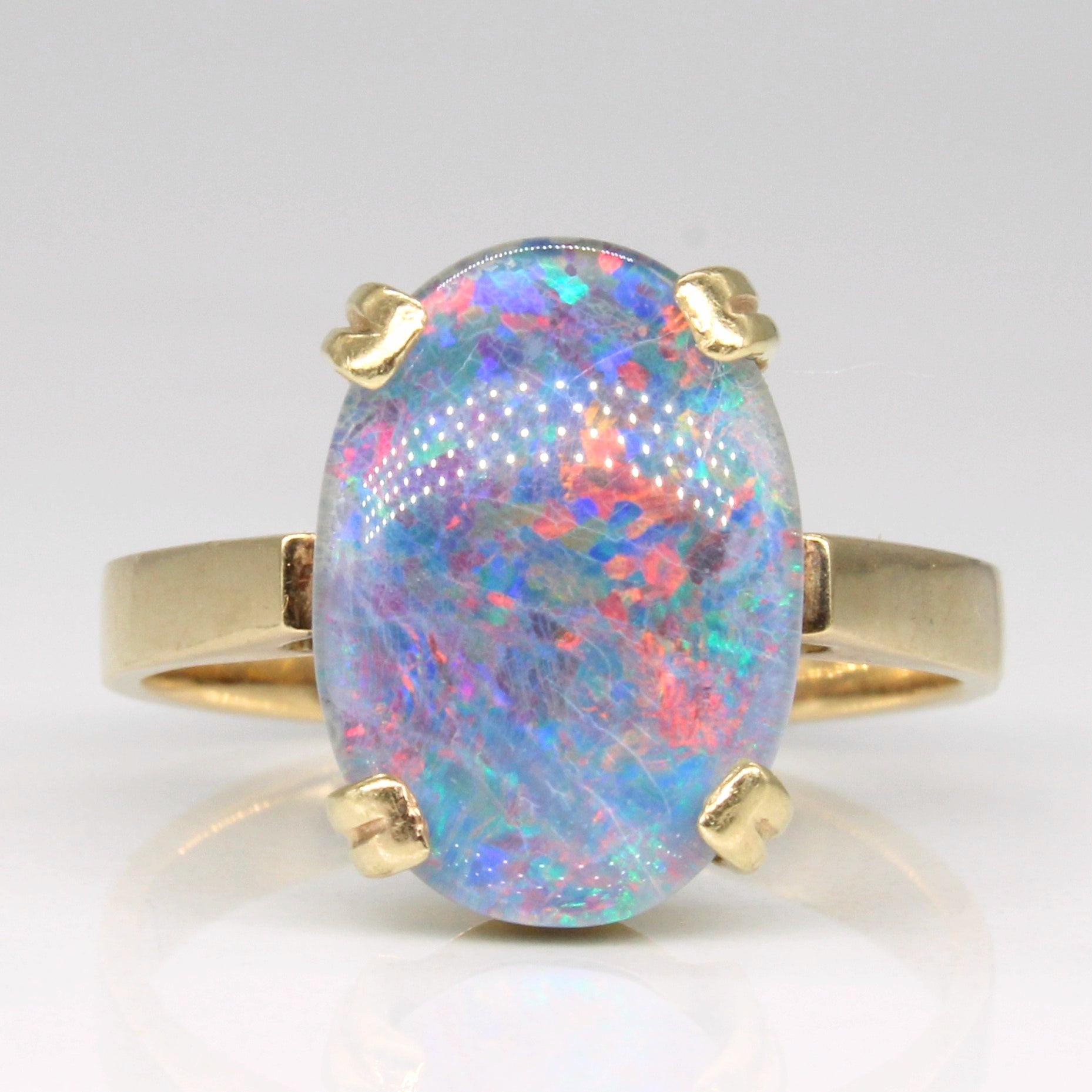 Triplet Opal Cocktail Ring | 3.70ct | SZ 8 |