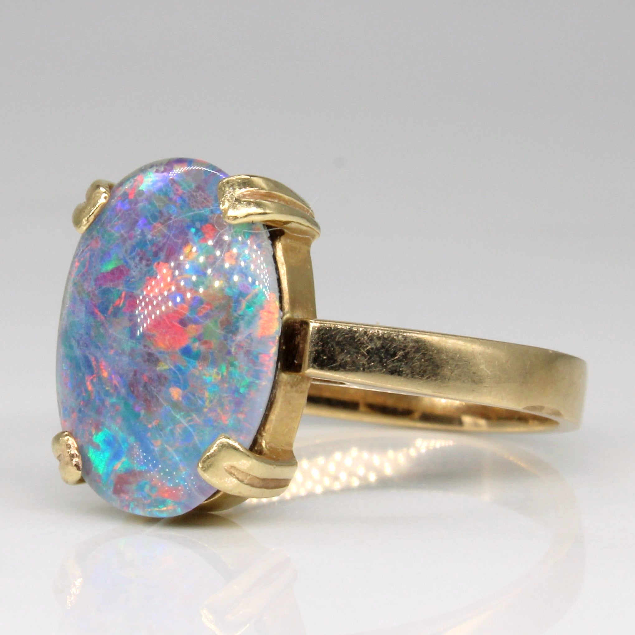 Triplet Opal Cocktail Ring | 3.70ct | SZ 8 |