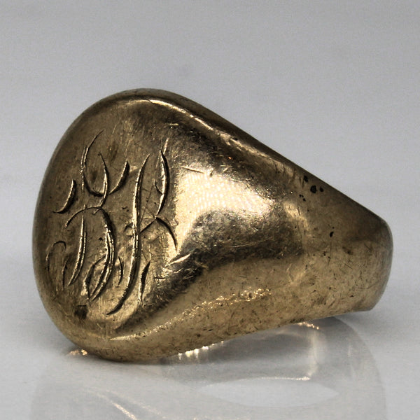 10k Yellow Gold Signet Ring | SZ 4 |