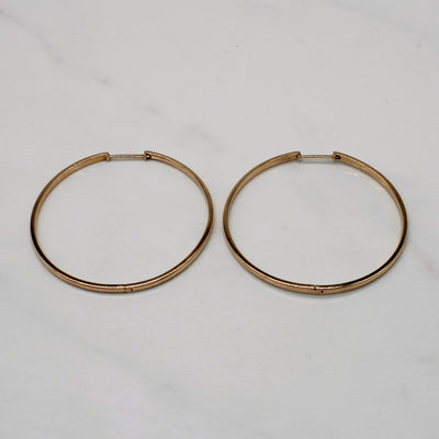 Rose Gold Hoop Earrings |