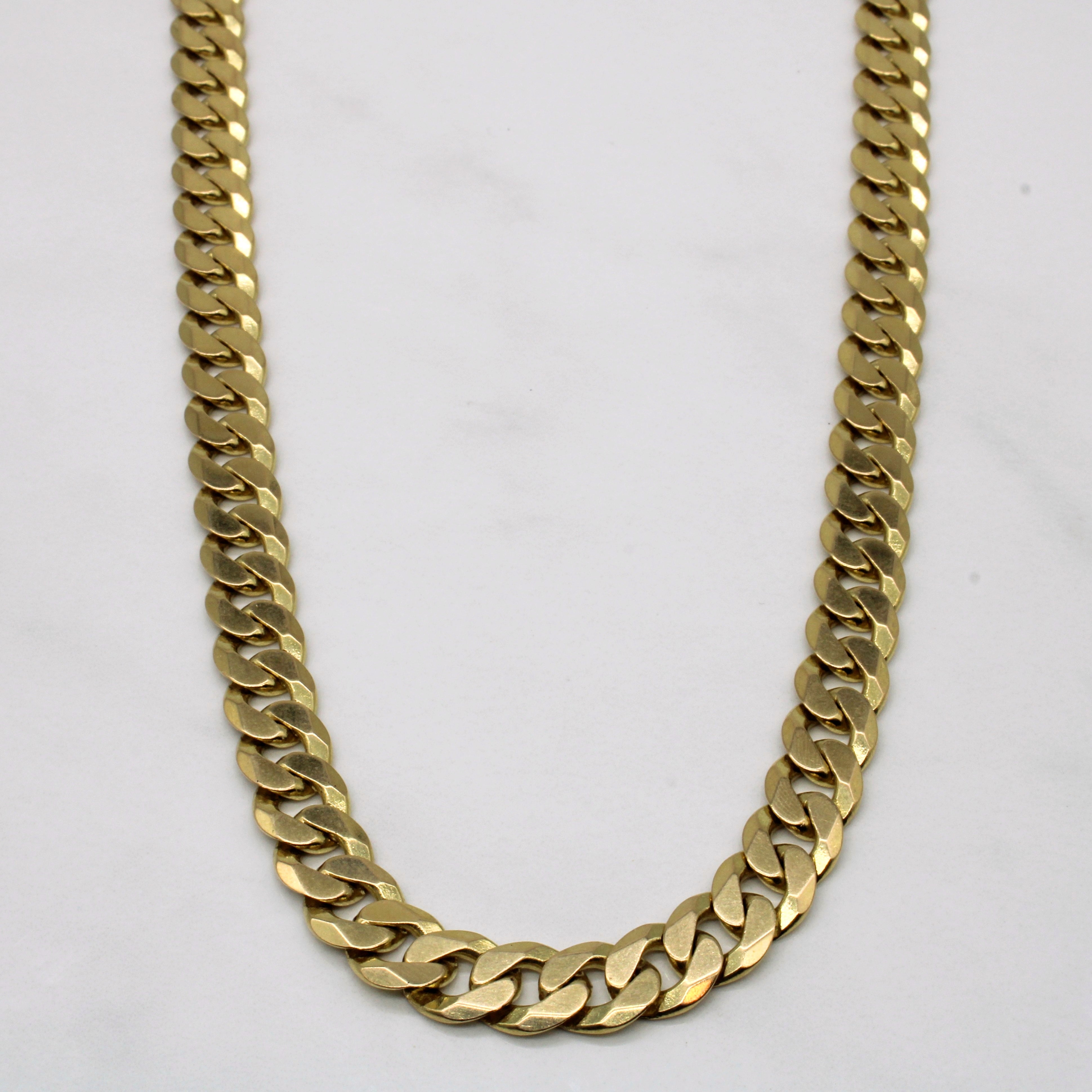 14k Yellow Gold Cuban Chain | 22" |