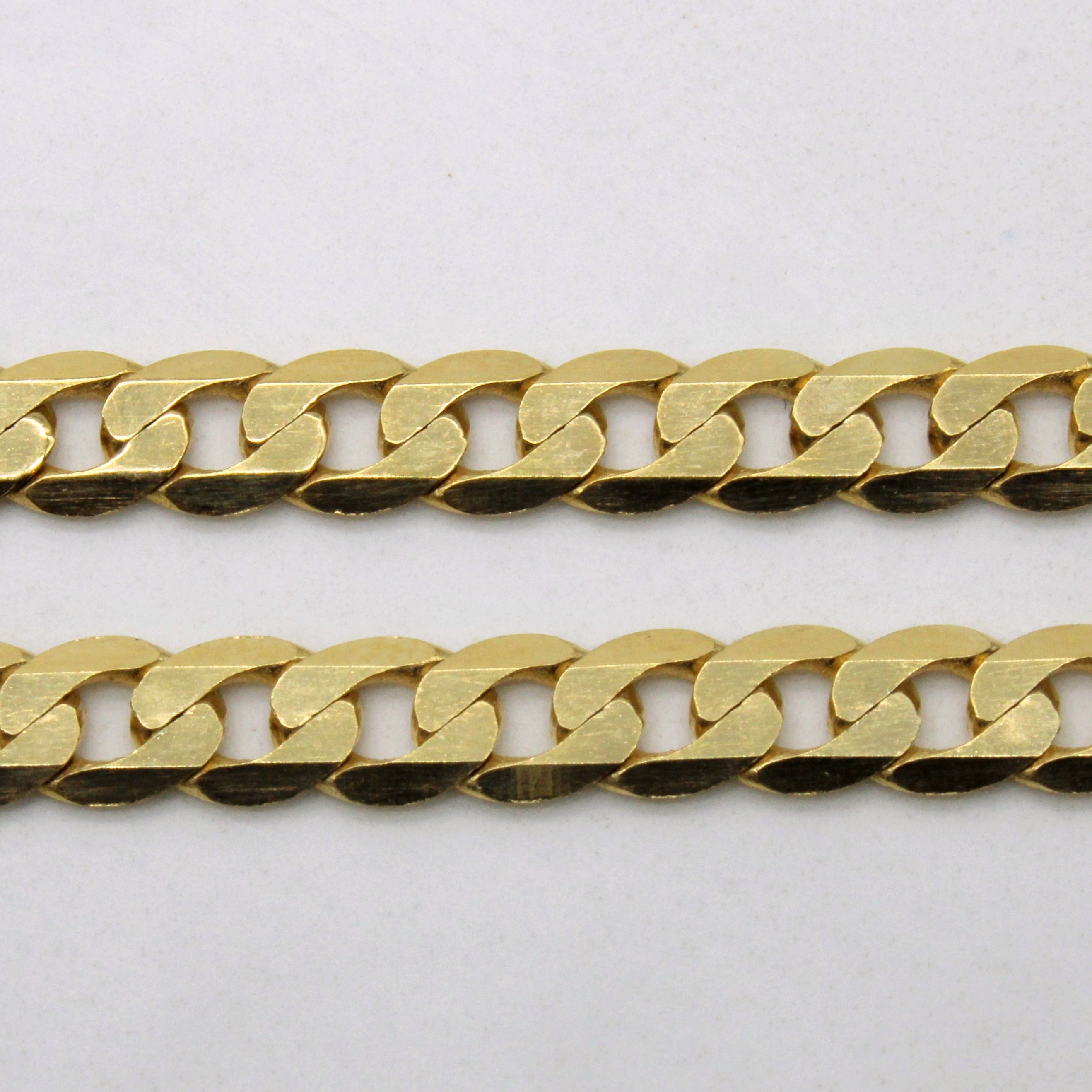 10k Yellow Gold Curb Chain | 22" |