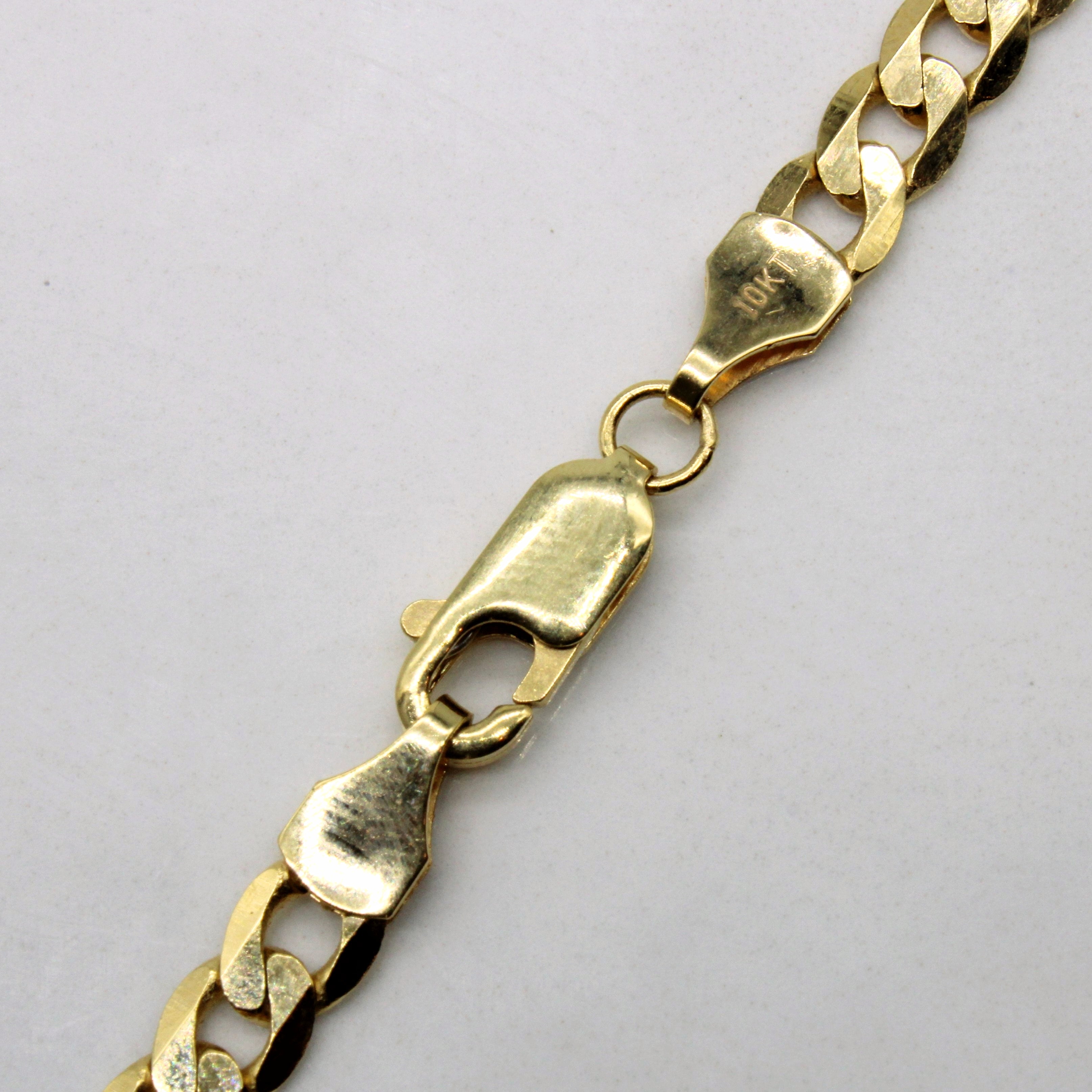 10k Yellow Gold Curb Chain | 22" |