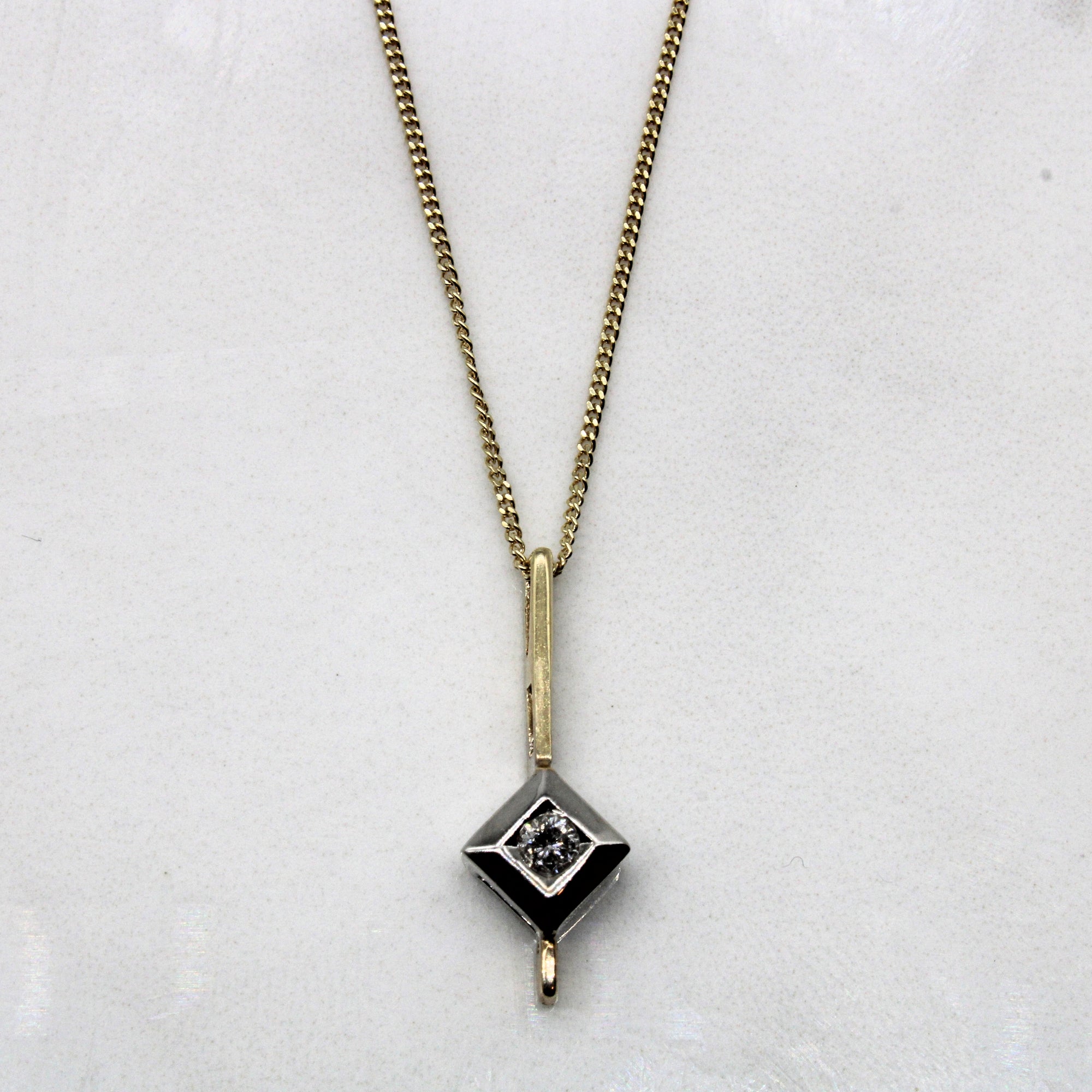 Diamond Pendant Necklace | 0.06ct | 18