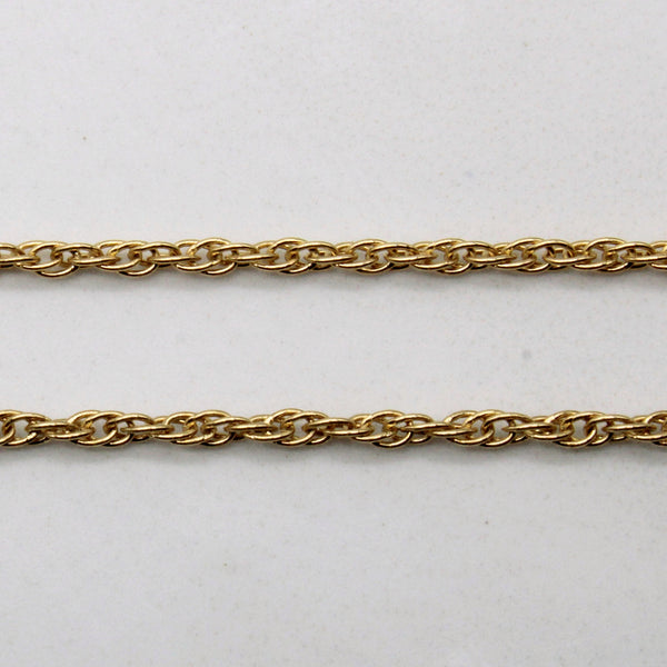 14k Yellow Gold Prince of Wales Chain | 20