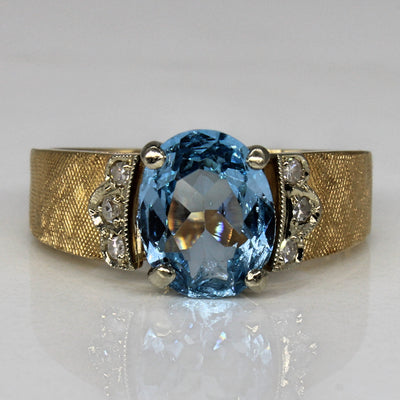 Synthetic Spinel & Diamond Cocktail Ring | 1.65ct, 0.06ctw | SZ 6.5 |