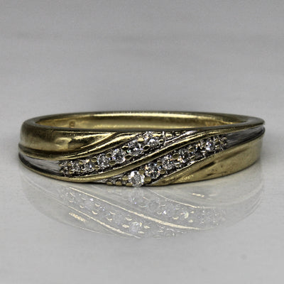 Diamond Cross Over Ring | 0.12ctw | SZ 7 |