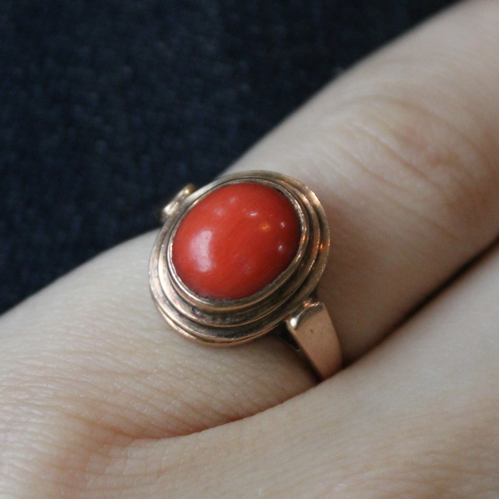 Coral Cocktail Ring | 2.00ct | SZ 5.25 |