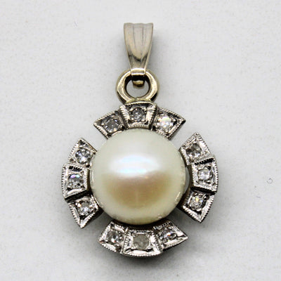 Pearl & Diamond Pendant | 0.09ctw |