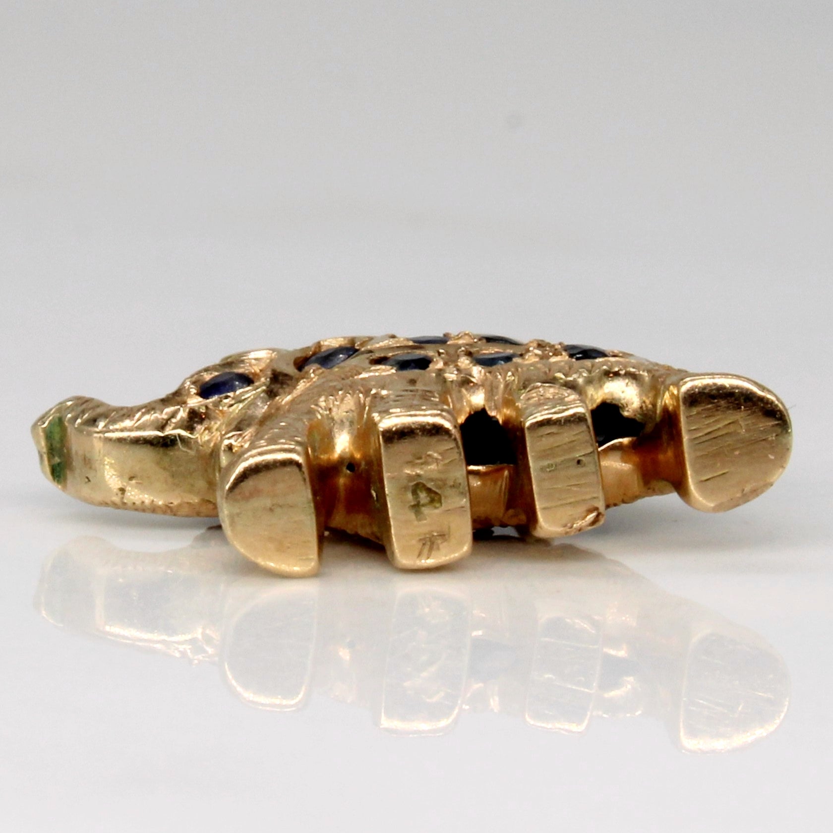 Sapphire Elephant Pendant | 0.40ctw |