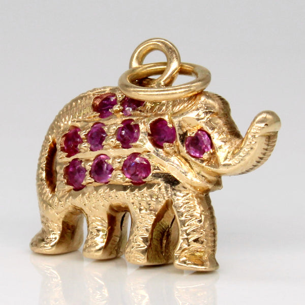 Ruby Elephant Pendant | 0.40ctw |