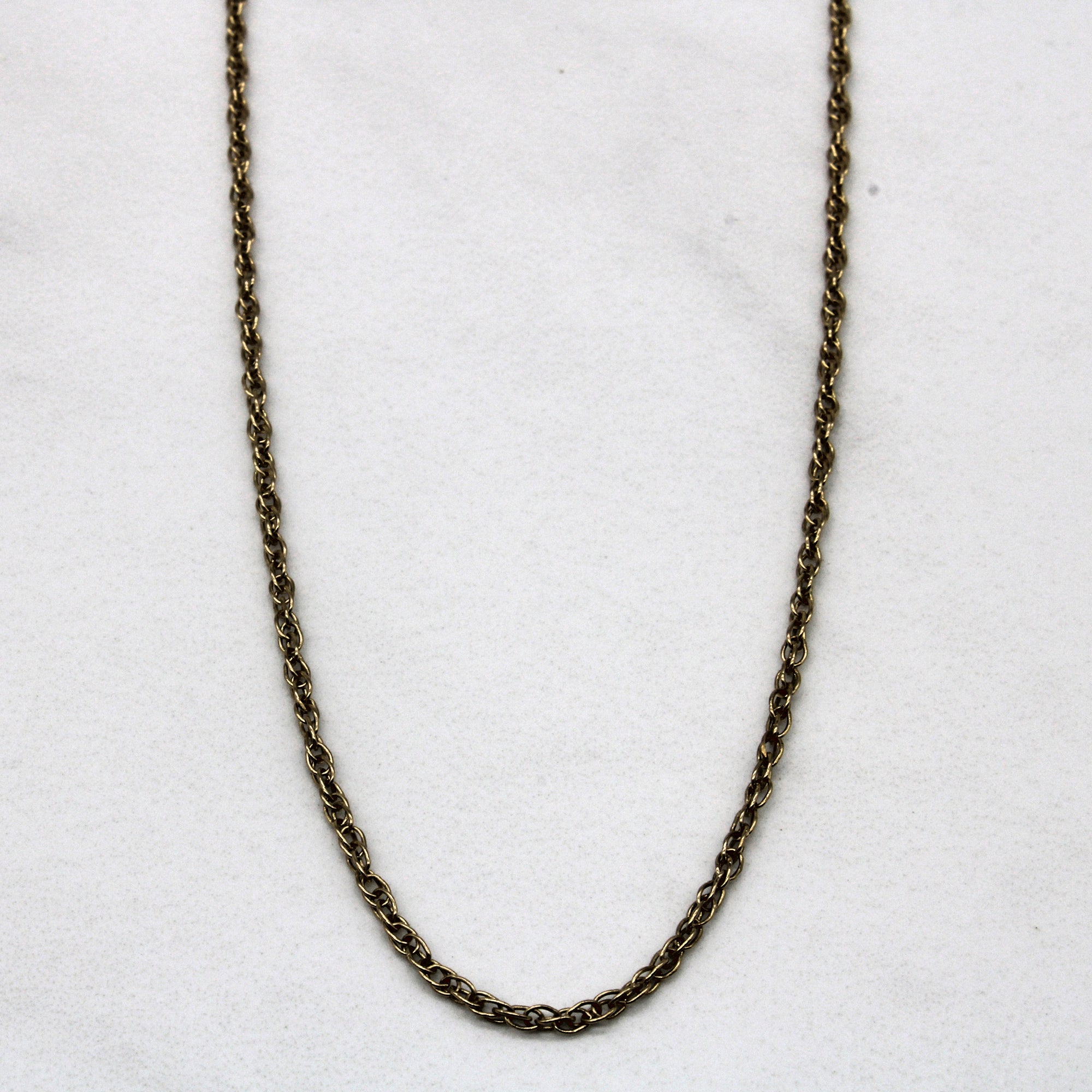 10k Yellow Gold Oval Rope Chain | 18