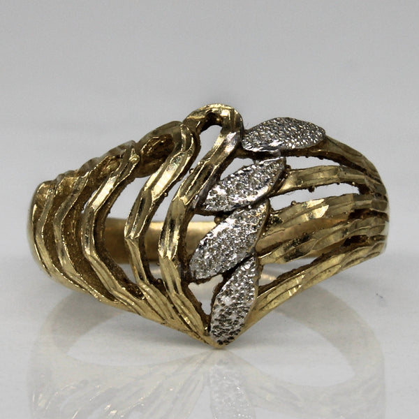 Ornate Split Shank Sparkle Ring | SZ 5.5 |