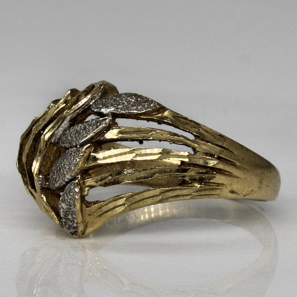 Ornate Split Shank Sparkle Ring | SZ 5.5 |