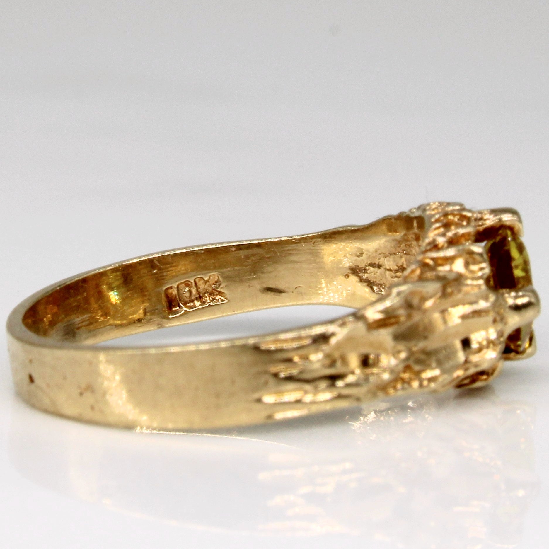 Synthetic Yellow Sapphire Ring | 0.52ct | SZ 5 |
