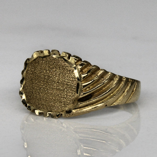 10k Yellow Gold Signet Ring | SZ 2.25 |