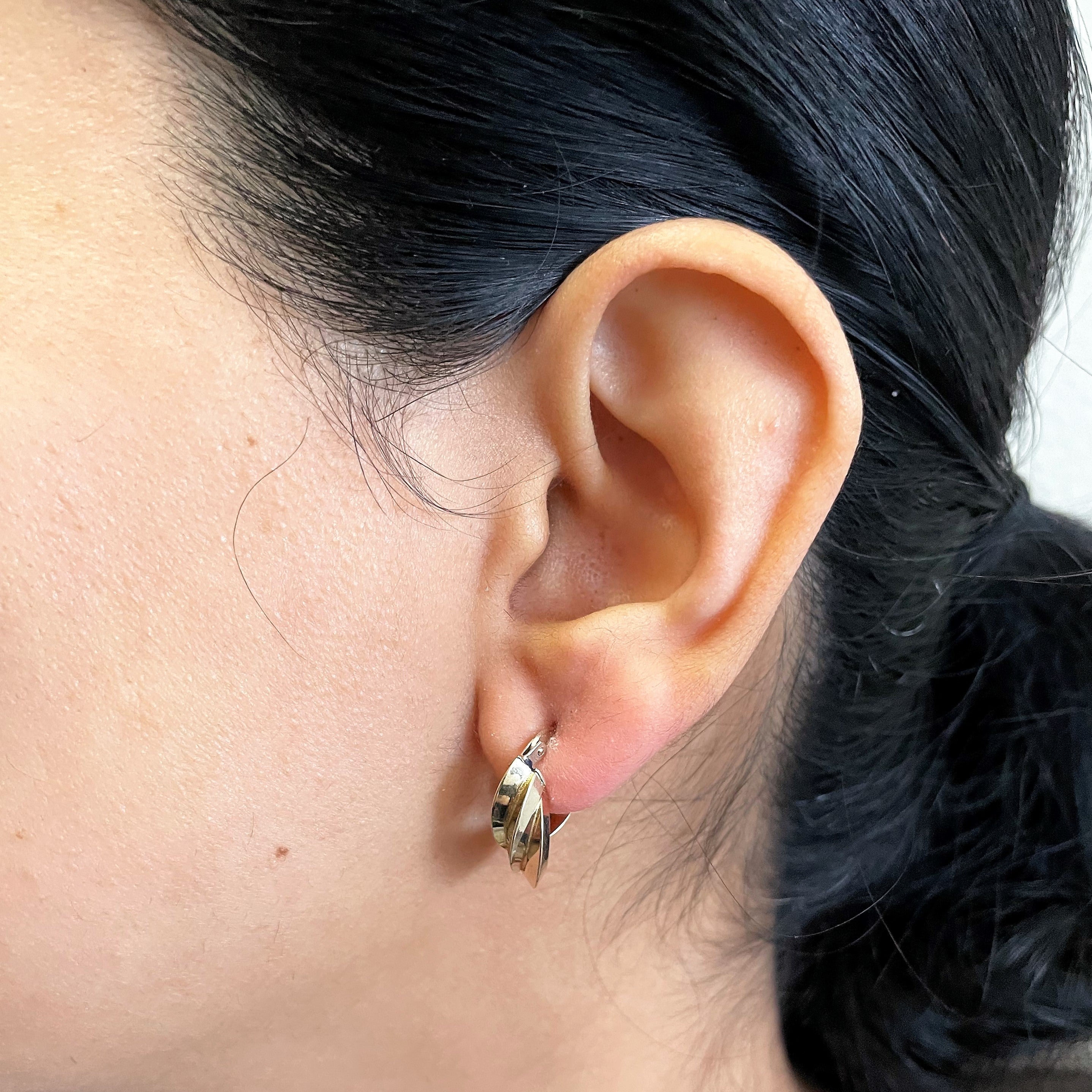 Swirl Hoop Earrings |