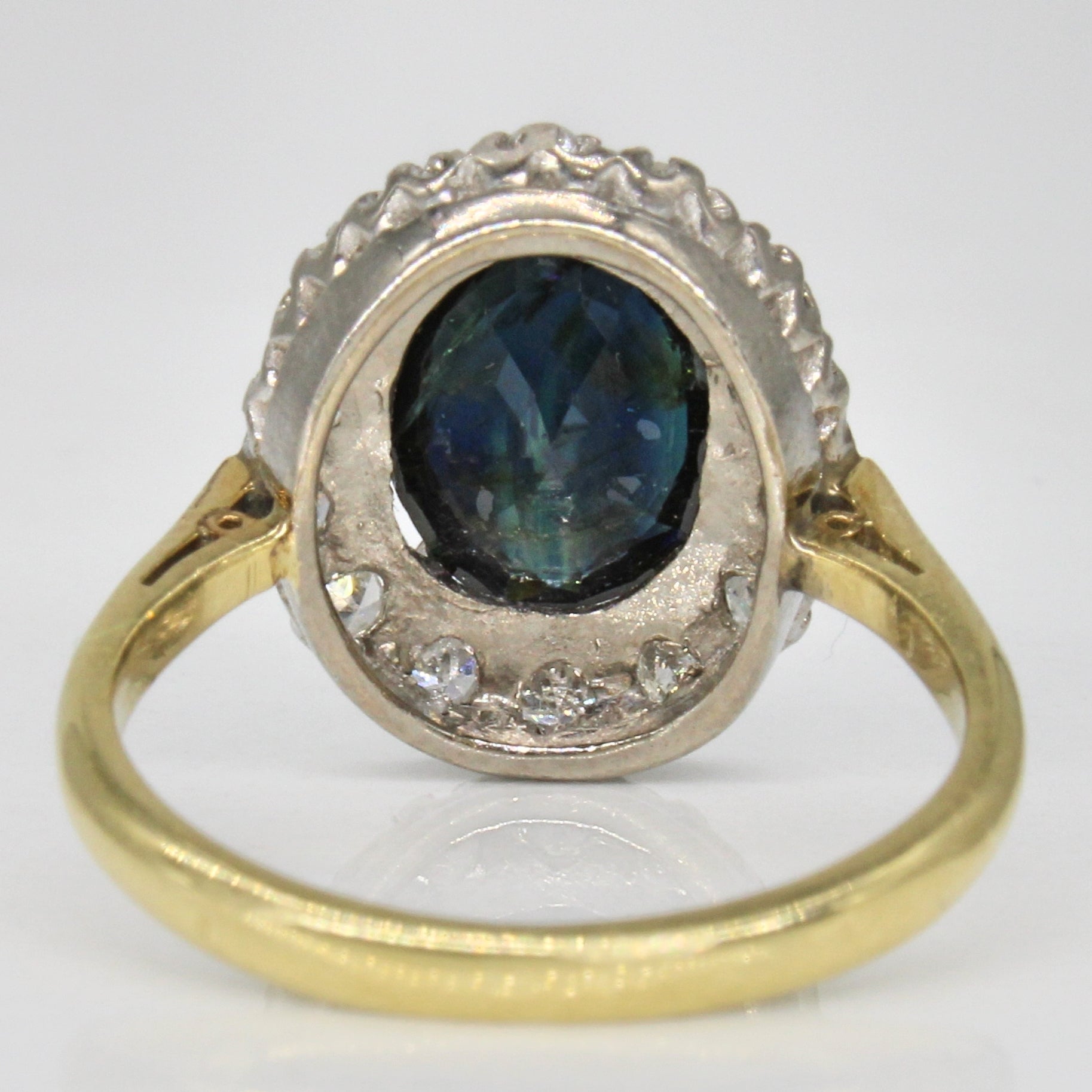 Bague de fiançailles saphir et diamants | 1,70 ct, 0,25 ct au total | Taille 5 | 