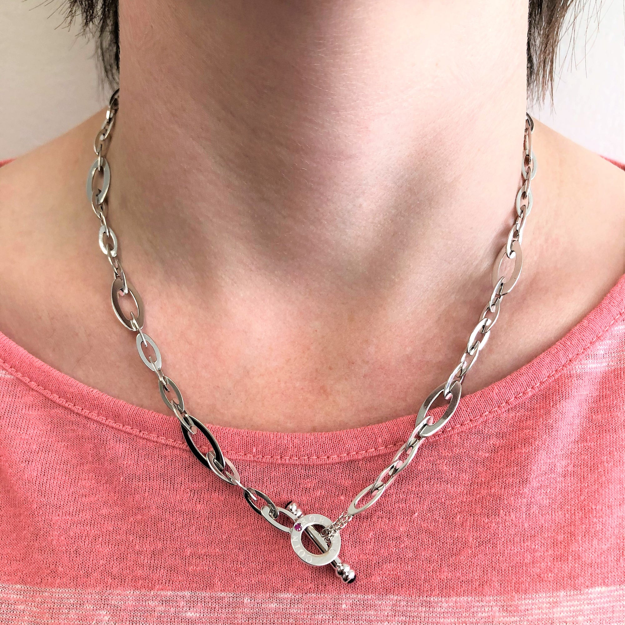 Roberto Coin' Rolo Chain Toggle Necklace | 18