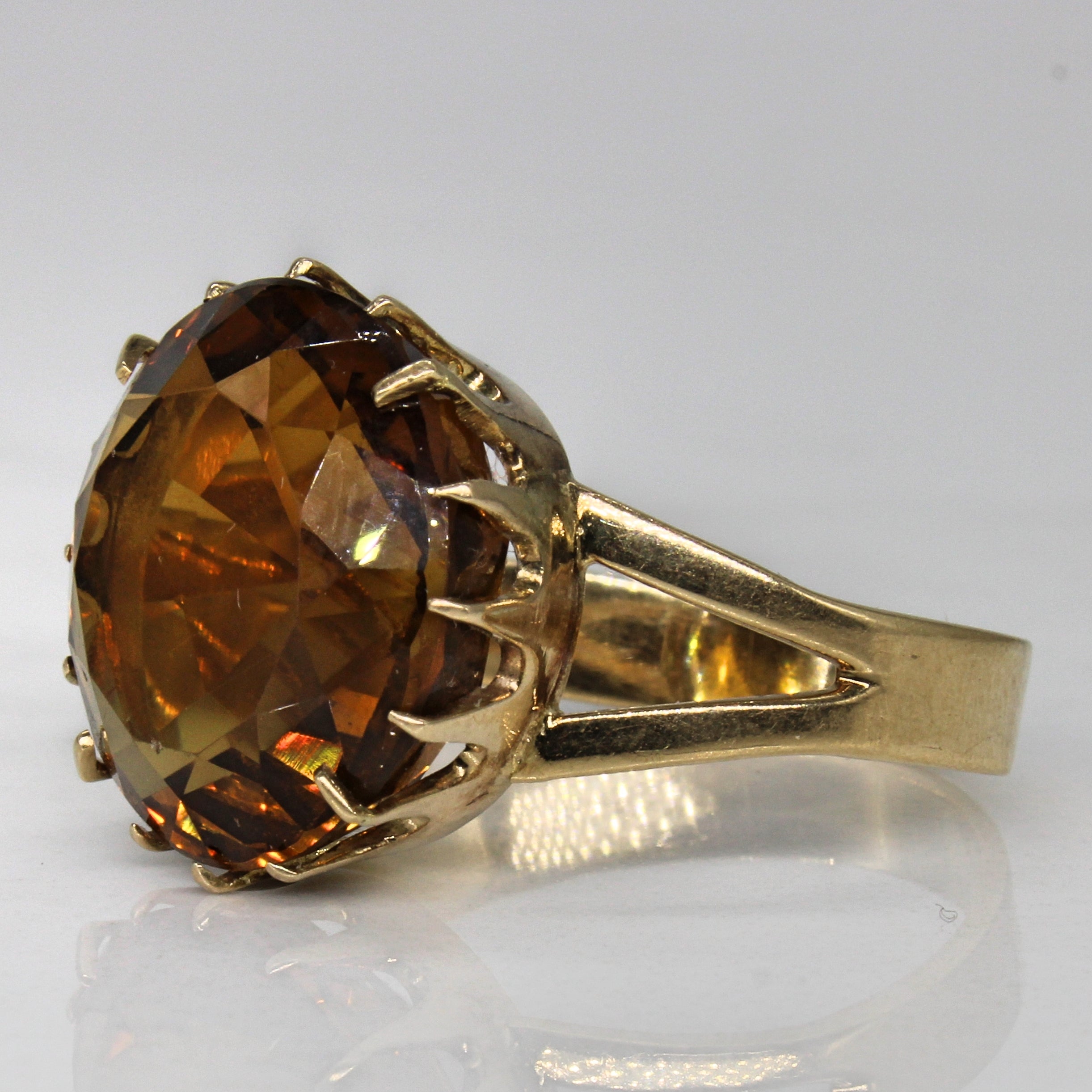 Citrine Cocktail Ring | 9.70ct | SZ 9.75 |