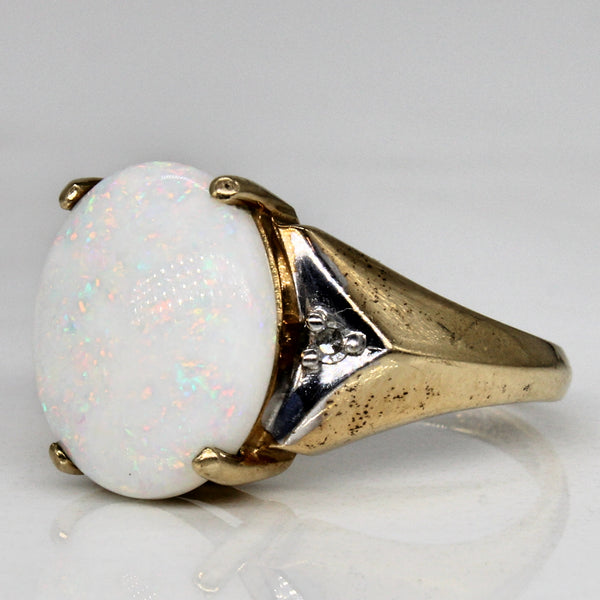 Opal & Diamond Cocktail Ring | 2.05ct, 0.01ctw | SZ 4.5 |