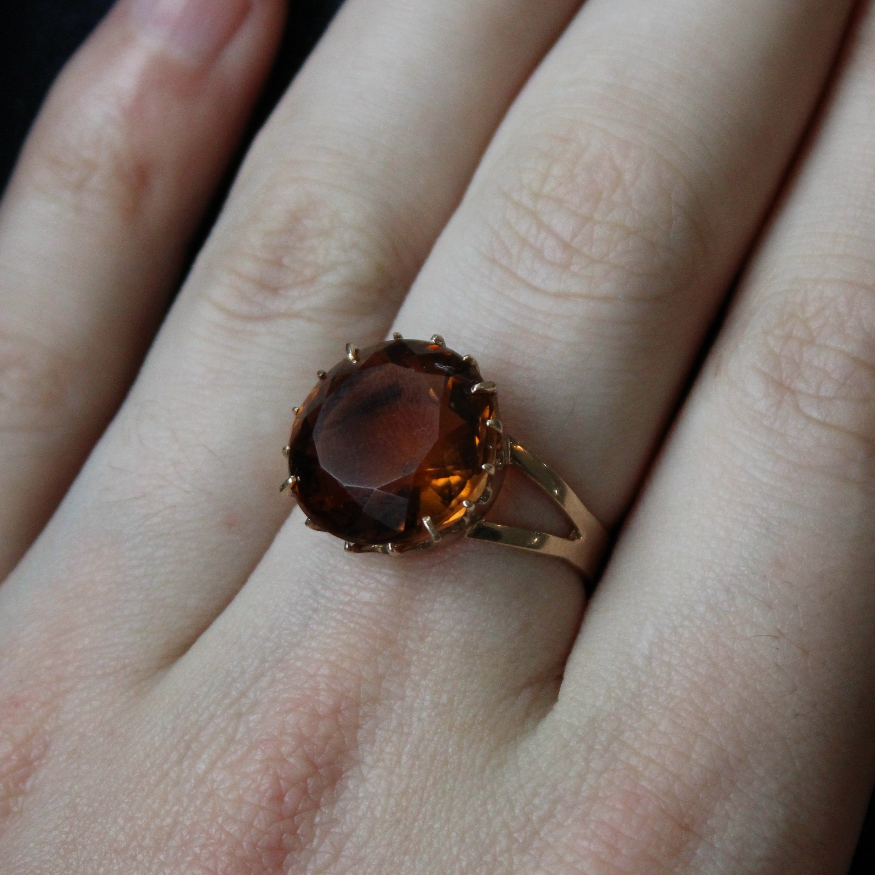 Citrine Cocktail Ring | 9.70ct | SZ 9.75 |